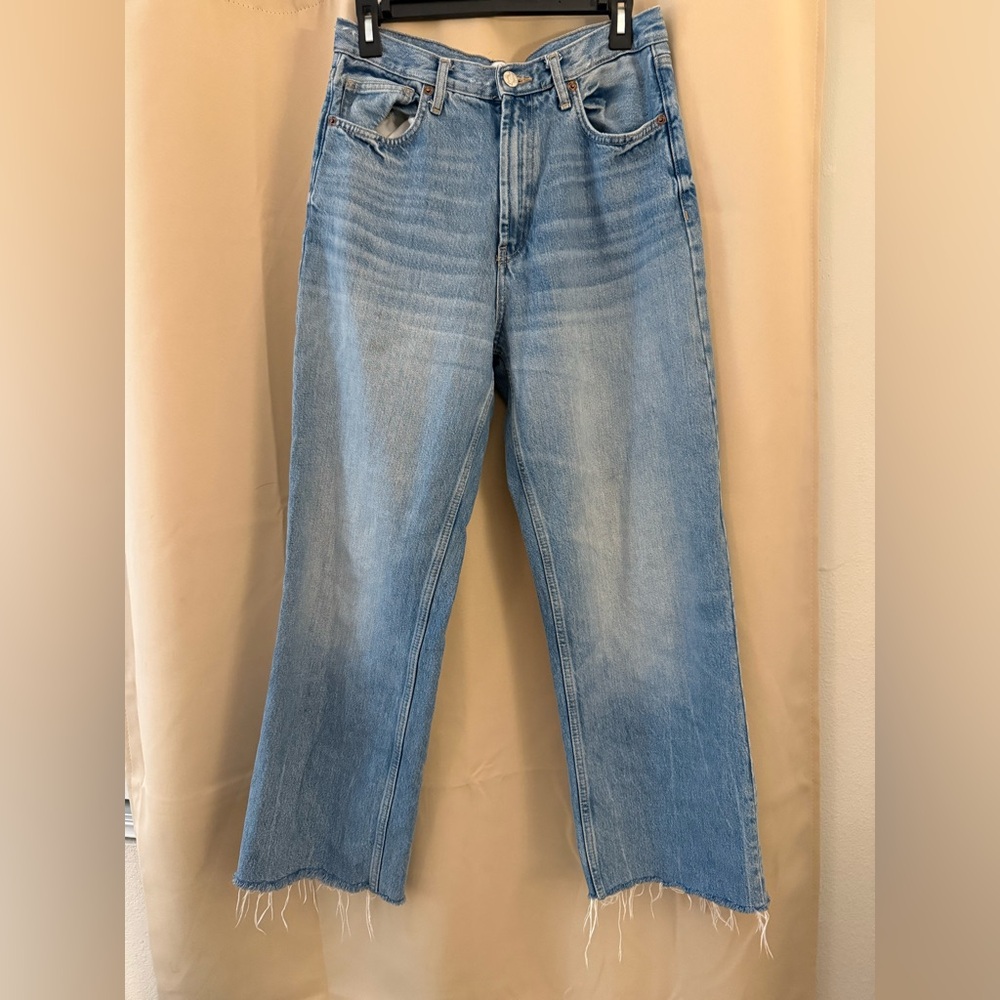Zara Cropped Denim Jeans